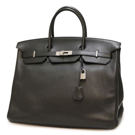 hermes taurillon clemence birkin 40 noir black|hermes birkin leather purses review.